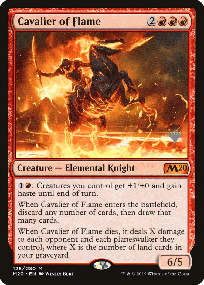 Cavalier of Flame (Promo Pack) [Core Set 2020 Promos] | Good Games Morley