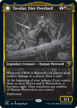 Tovolar, Dire Overlord // Tovolar, the Midnight Scourge [Innistrad: Double Feature] | Good Games Morley