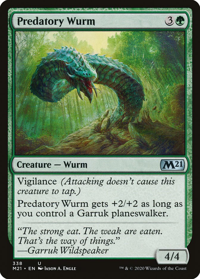 Predatory Wurm [Core Set 2021] | Good Games Morley