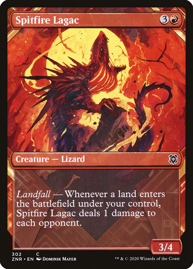 Spitfire Lagac (Showcase) [Zendikar Rising] | Good Games Morley