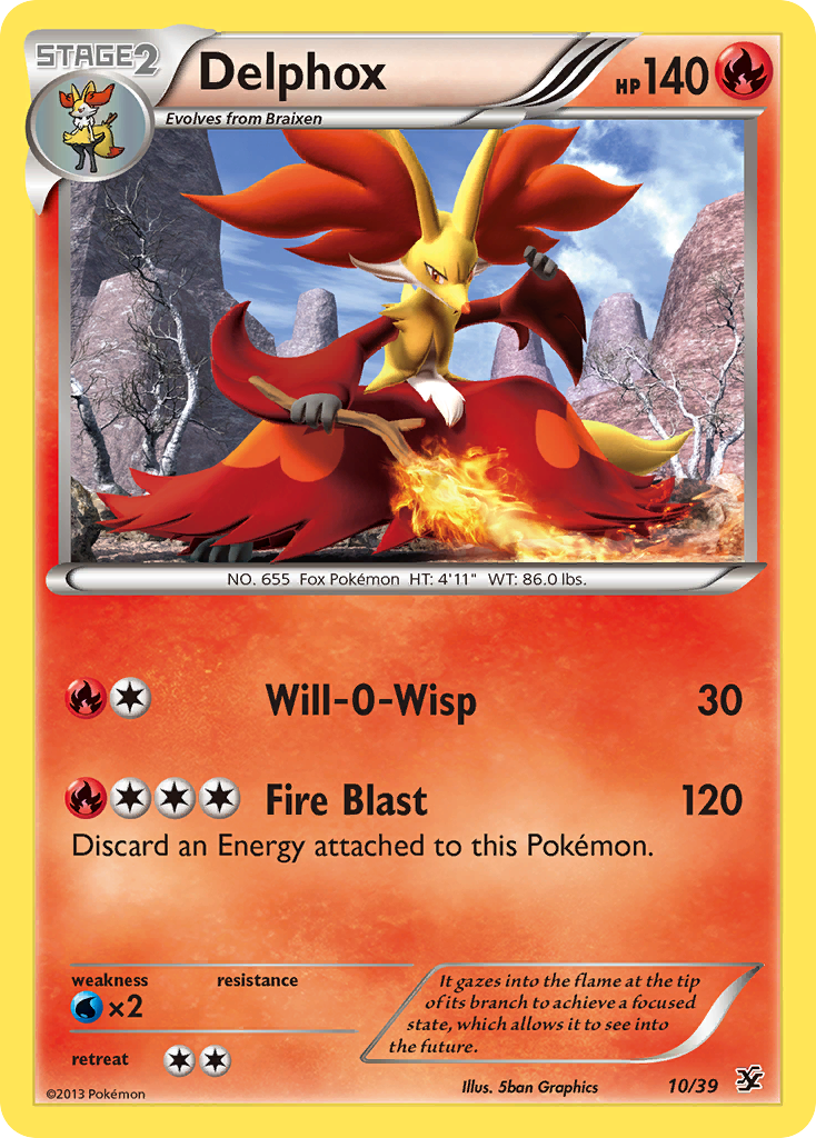 Delphox (10/39) [XY: Kalos Starter Set] | Good Games Morley