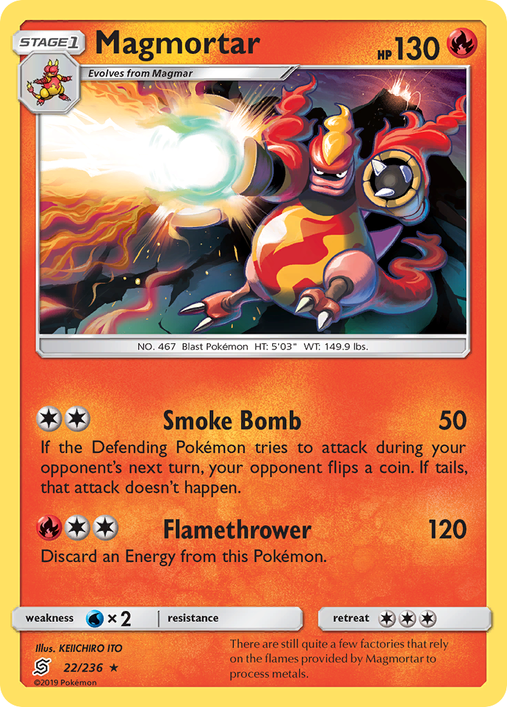 Magmortar (22/236) [Sun & Moon: Unified Minds] | Good Games Morley