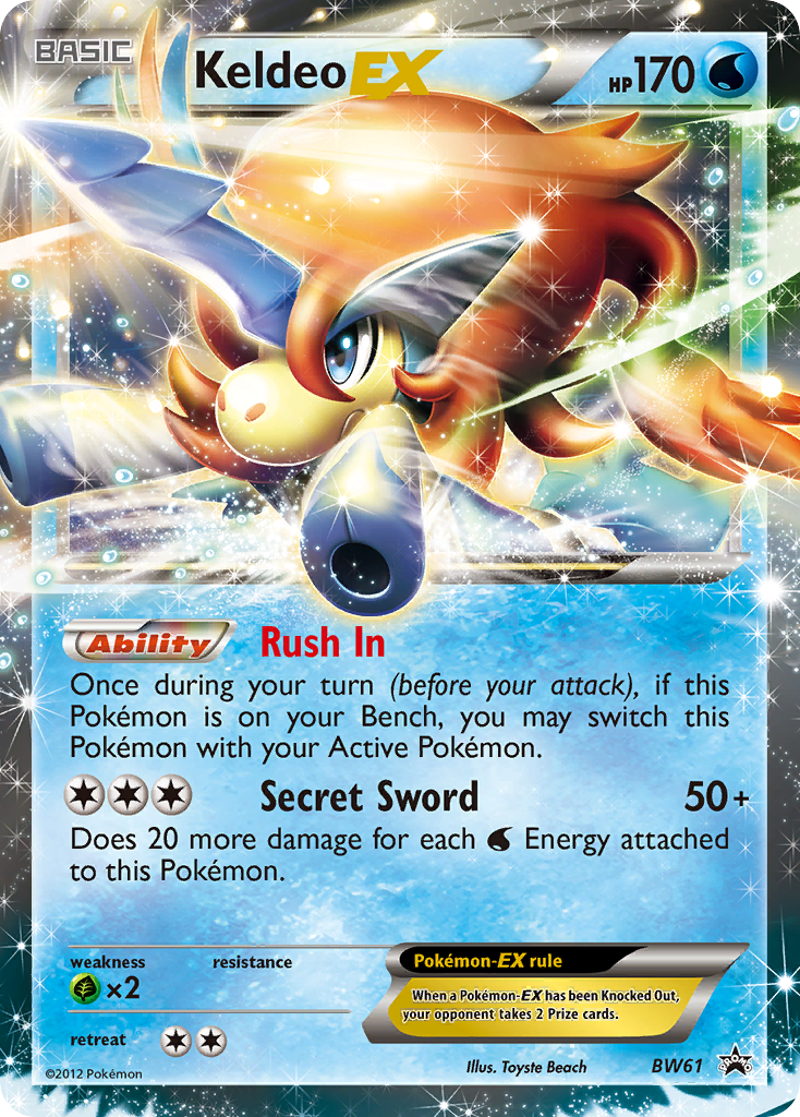 Keldeo EX (BW61) [Black & White: Black Star Promos] | Good Games Morley
