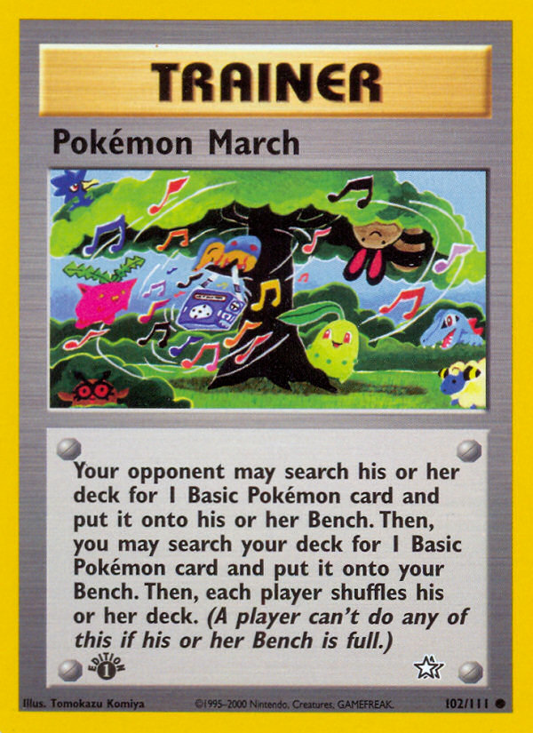 Pokemon March (102/111) [Neo Genesis 1st Edition] | Good Games Morley