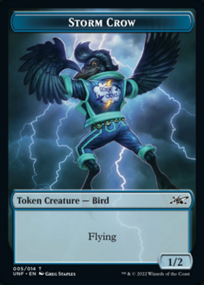 Storm Crow Token [Unfinity Tokens] | Good Games Morley