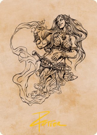 Djinni Windseer (Showcase) Art Card (Gold-Stamped Signature) [Dungeons & Dragons: Adventures in the Forgotten Realms Art Series] | Good Games Morley