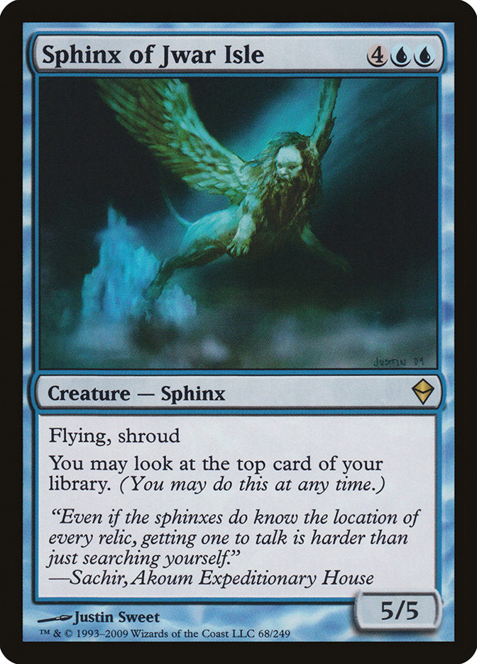 Sphinx of Jwar Isle [Zendikar] | Good Games Morley