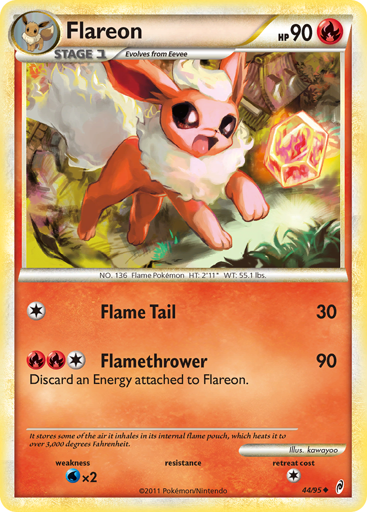 Flareon (44/95) [HeartGold & SoulSilver: Call of Legends] | Good Games Morley