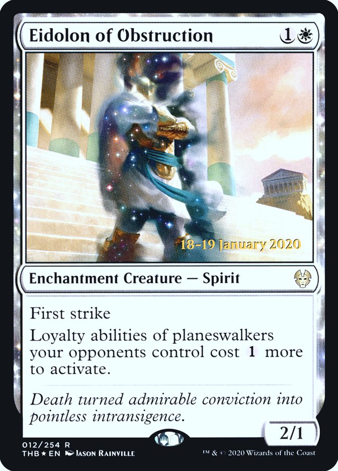 Eidolon of Obstruction [Theros Beyond Death Prerelease Promos] | Good Games Morley