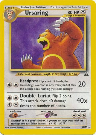 Ursaring (34/75) [Neo Discovery Unlimited] | Good Games Morley