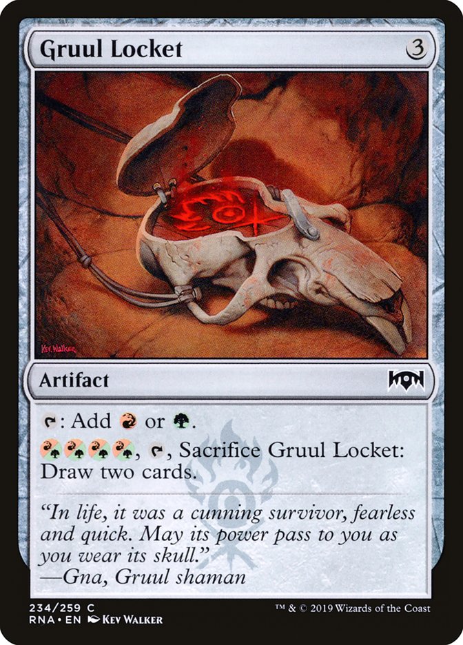 Gruul Locket [Ravnica Allegiance] | Good Games Morley