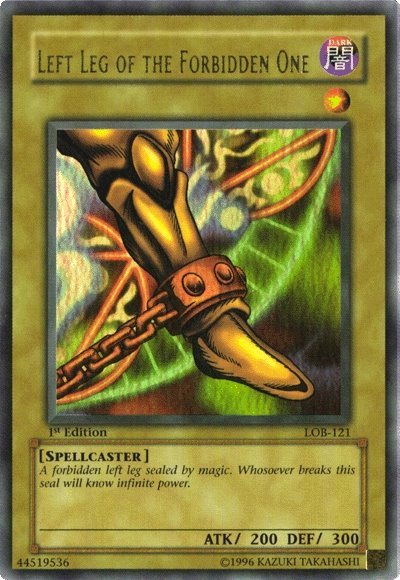 Left Leg of the Forbidden One [LOB-121] Ultra Rare | Good Games Morley