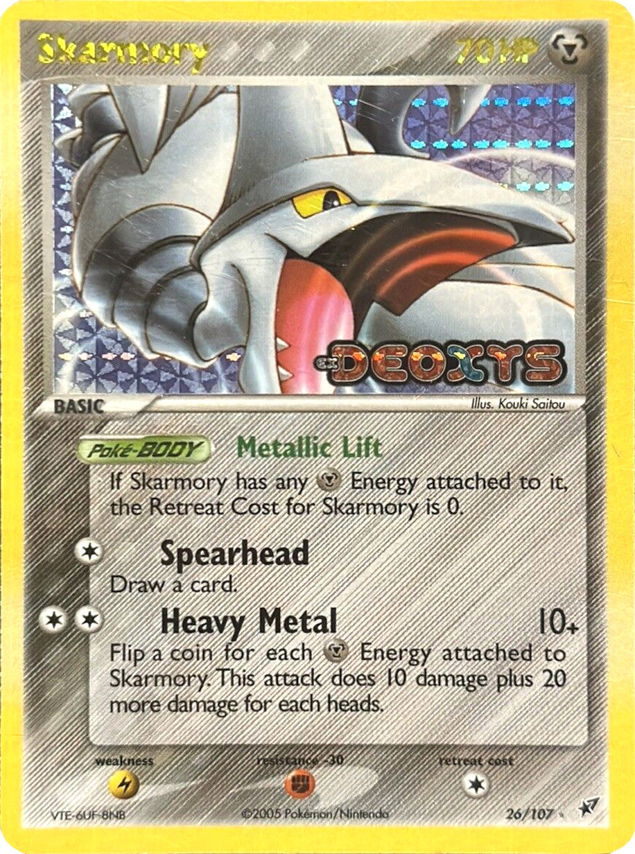 Skarmory (26/107) (Stamped) [EX: Deoxys] | Good Games Morley