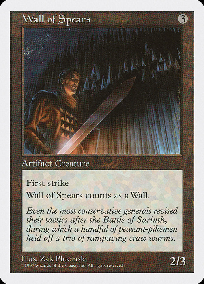 Wall of Spears [Fifth Edition] | Good Games Morley