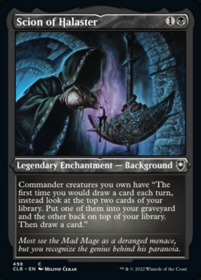 Scion of Halaster (Foil Etched) [Commander Legends: Battle for Baldur's Gate] | Good Games Morley
