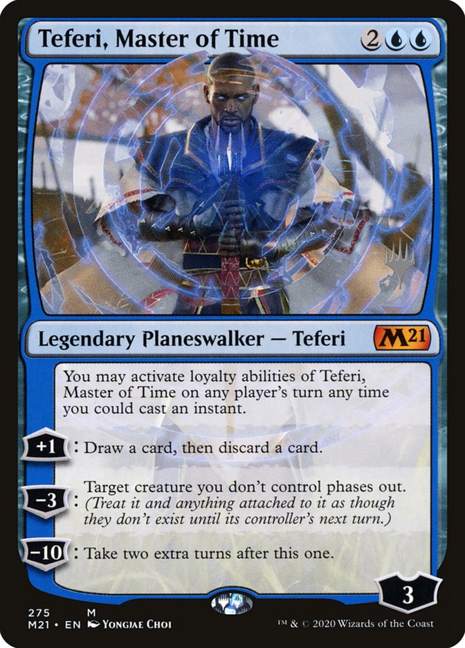 Teferi, Master of Time (Promo Pack) (275) [Core Set 2021 Promos] | Good Games Morley