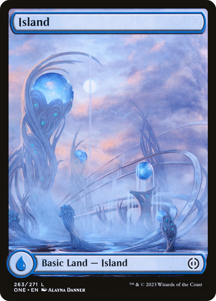 Island (263) (Full-Art) [Phyrexia: All Will Be One] | Good Games Morley