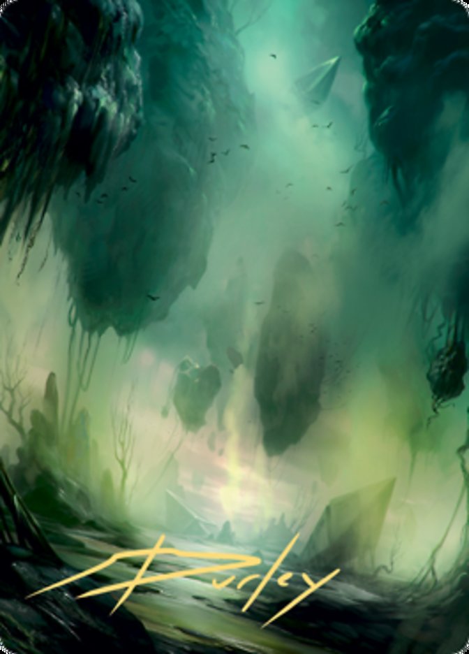 Swamp 1 Art Card (Gold-Stamped Signature) [Zendikar Rising Art Series] | Good Games Morley