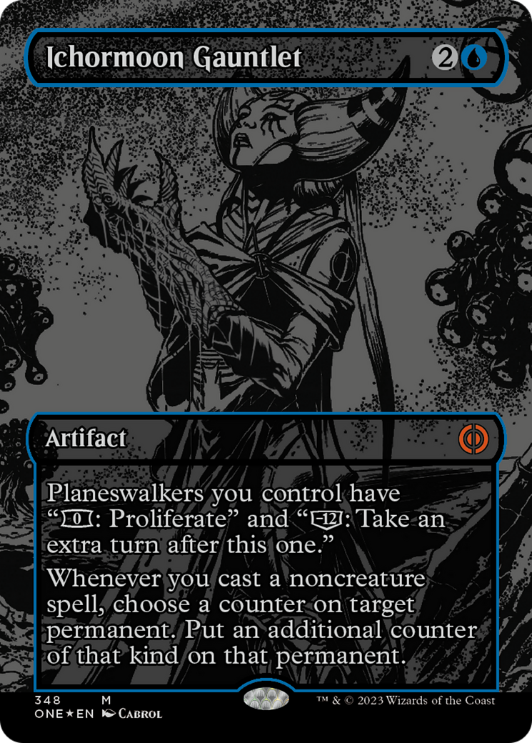 Ichormoon Gauntlet (Oil Slick Raised Foil) [Phyrexia: All Will Be One] | Good Games Morley