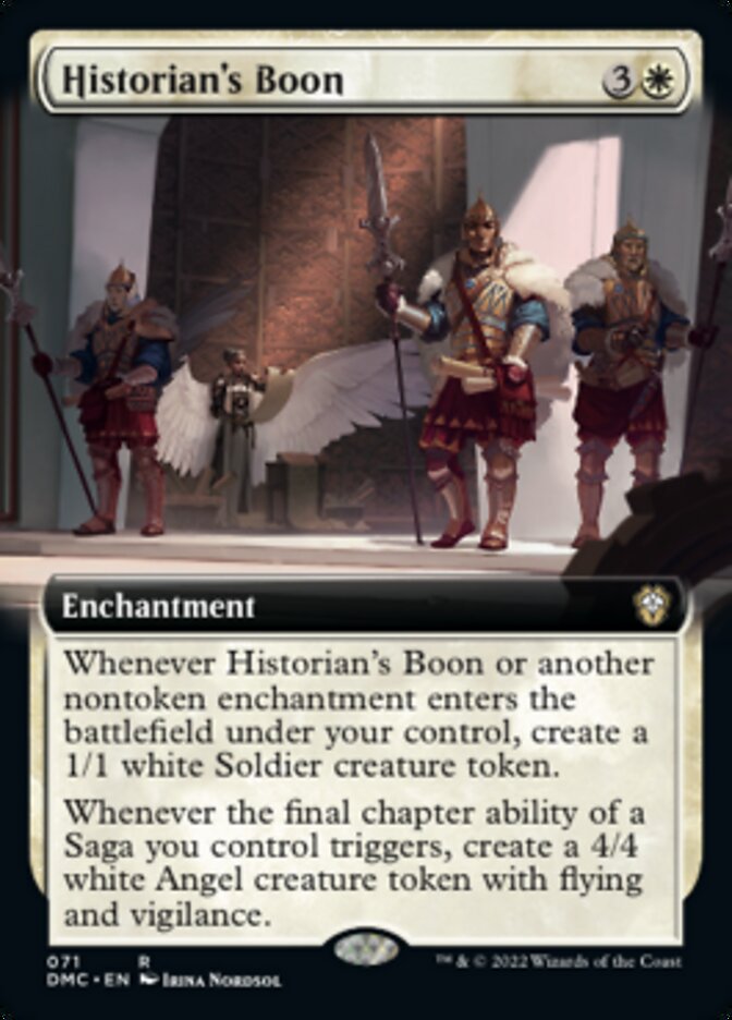Historian's Boon (Extended Art) [Dominaria United Commander] | Good Games Morley