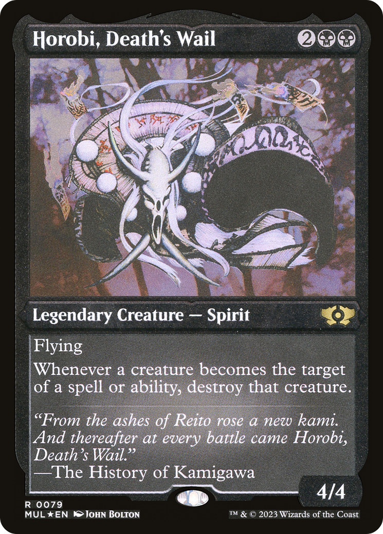 Horobi, Death's Wail (Foil Etched) [Multiverse Legends] | Good Games Morley