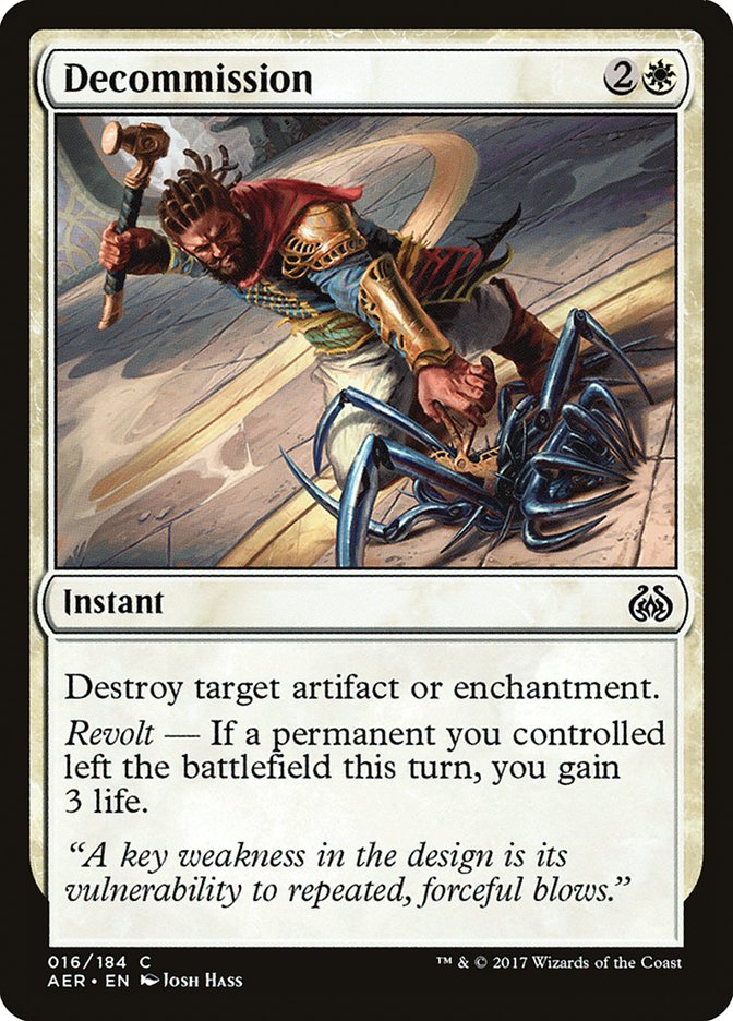 Decommission [Aether Revolt] | Good Games Morley
