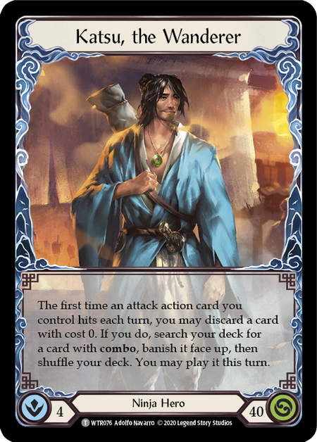 Katsu, the Wanderer // Rhinar, Reckless Rampage [U-WTR076 // U-WTR001] (Welcome to Rathe Unlimited)  Unlimited Normal | Good Games Morley