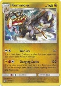 Kommo-o (77/111) (Cracked Ice Holo) (Theme Deck Exclusive) [Sun & Moon: Crimson Invasion] | Good Games Morley
