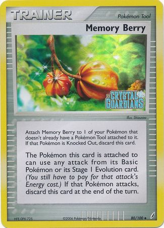 Memory Berry (80/100) (Stamped) [EX: Crystal Guardians] | Good Games Morley