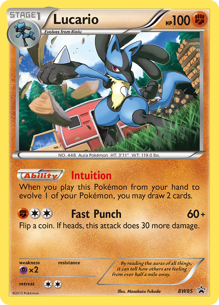 Lucario (BW85) [Black & White: Black Star Promos] | Good Games Morley