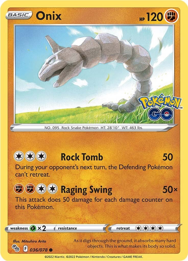 Onix (036/078) [Pokémon GO] | Good Games Morley