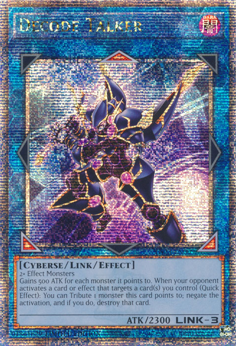 Decode Talker [TN23-EN009] Quarter Century Secret Rare | Good Games Morley