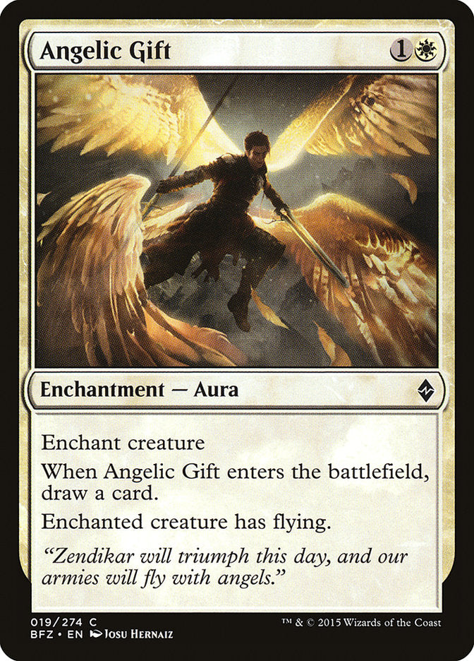 Angelic Gift [Battle for Zendikar] | Good Games Morley