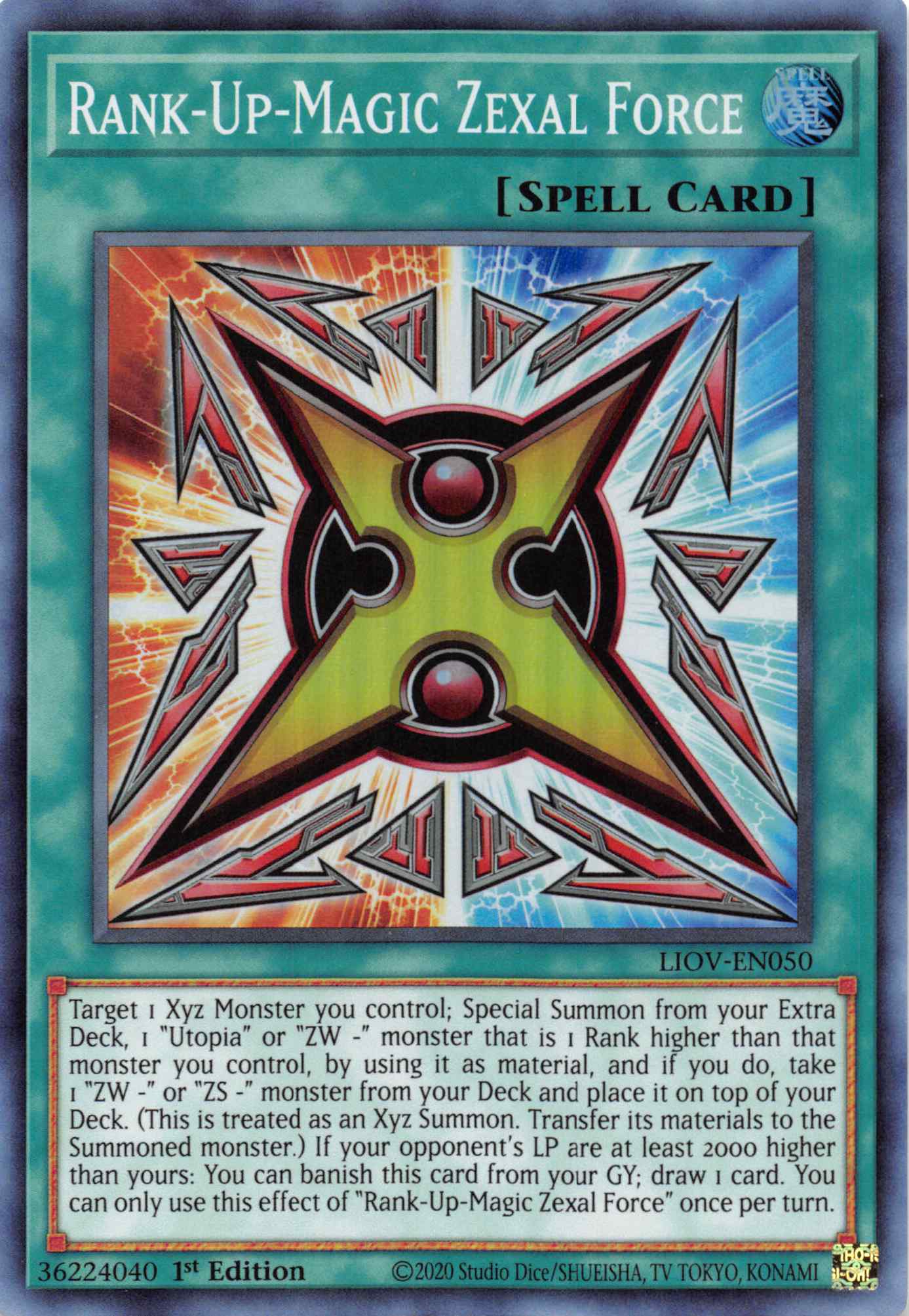 Rank-Up-Magic Zexal Force [LIOV-EN050] Super Rare | Good Games Morley