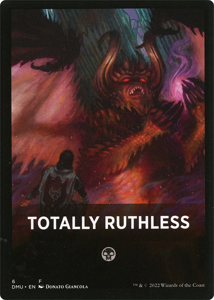 Totally Ruthless Theme Card [Dominaria United Tokens] | Good Games Morley