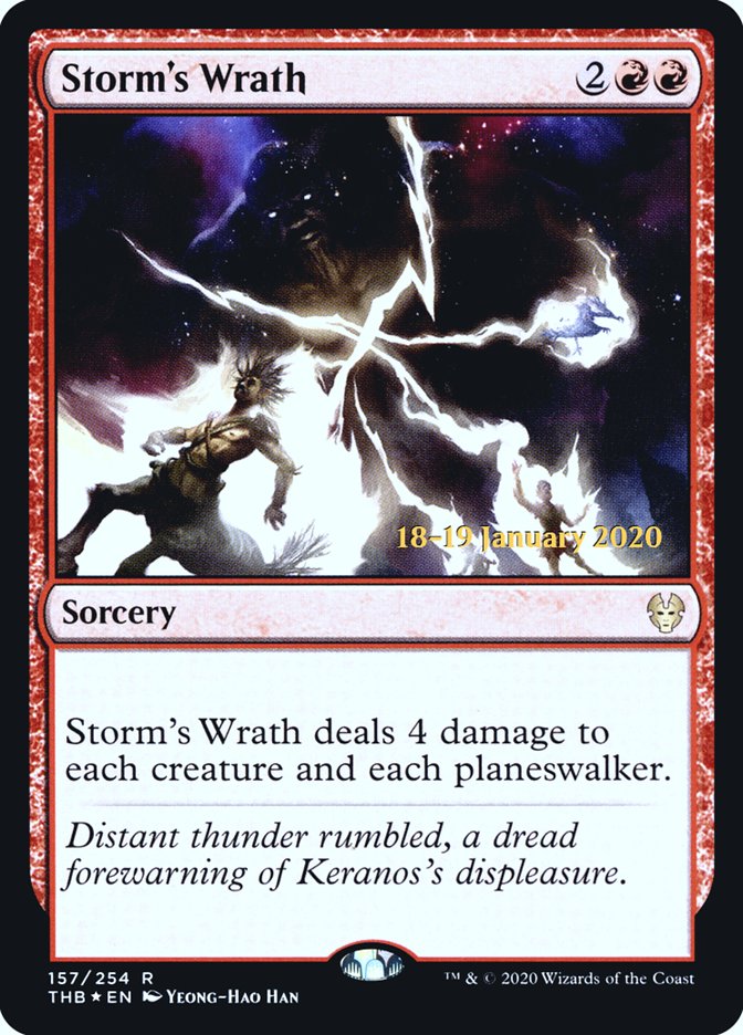 Storm's Wrath [Theros Beyond Death Prerelease Promos] | Good Games Morley