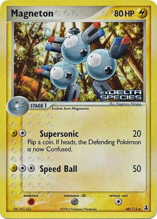 Magneton (48/113) (Stamped) [EX: Delta Species] | Good Games Morley