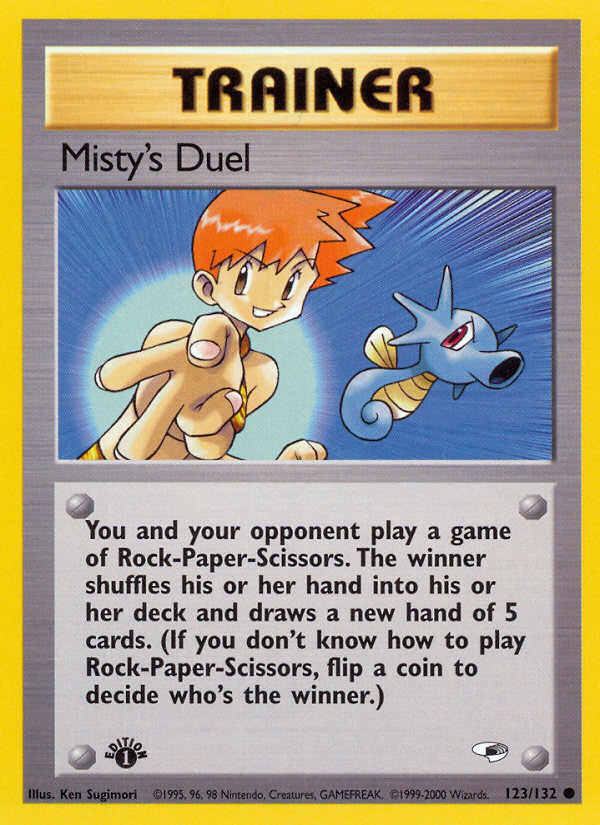 Misty's Duel (123/132) [Gym Heroes 1st Edition] | Good Games Morley