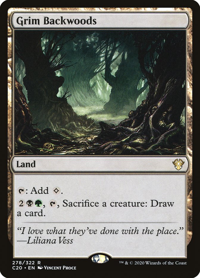 Grim Backwoods [Commander 2020] | Good Games Morley