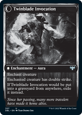 Twinblade Geist // Twinblade Invocation [Innistrad: Double Feature] | Good Games Morley