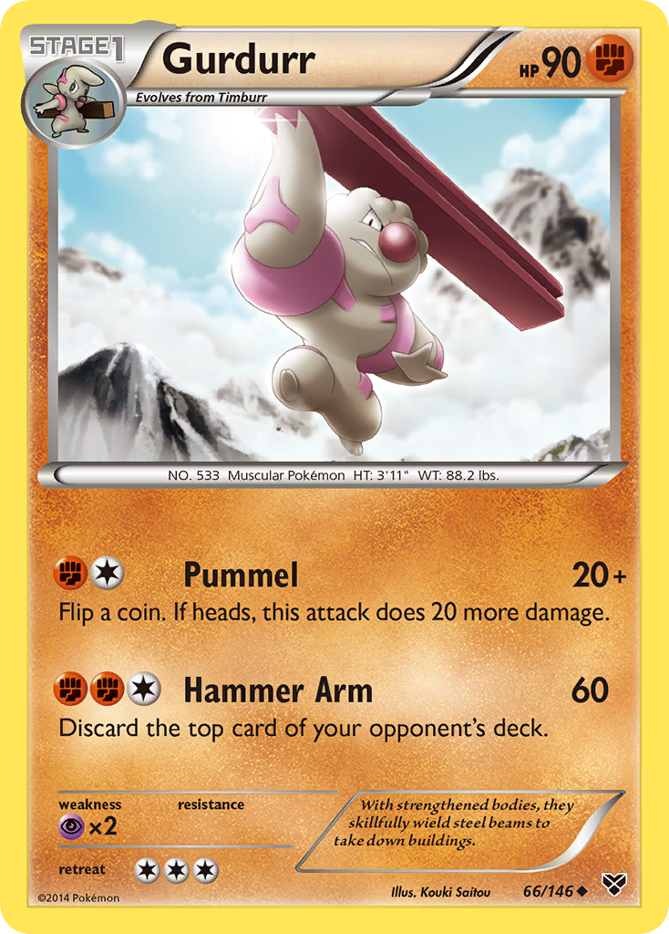 Gurdurr (66/146) [XY: Base Set] | Good Games Morley