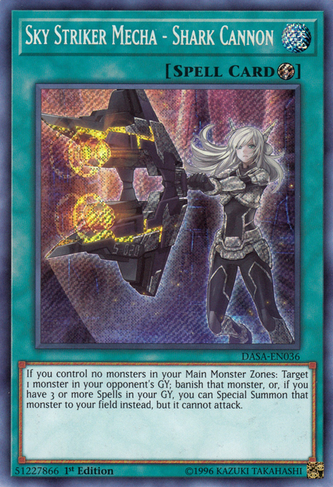 Sky Striker Mecha - Shark Cannon [DASA-EN036] Secret Rare | Good Games Morley