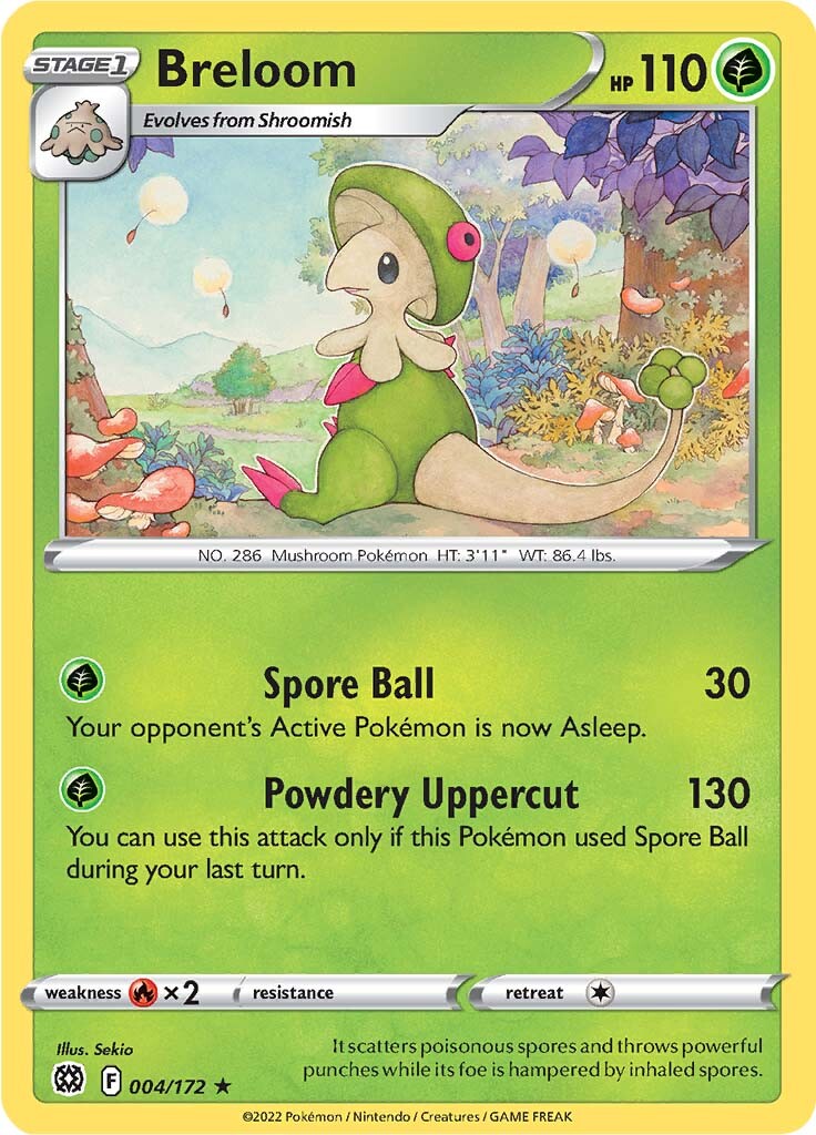 Breloom (004/172) [Sword & Shield: Brilliant Stars] | Good Games Morley
