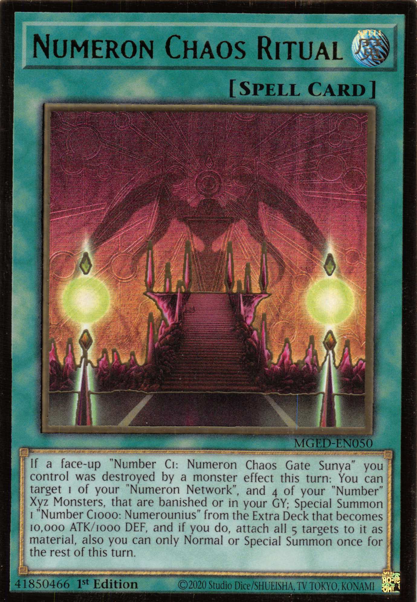 Numeron Chaos Ritual [MGED-EN050] Gold Rare | Good Games Morley
