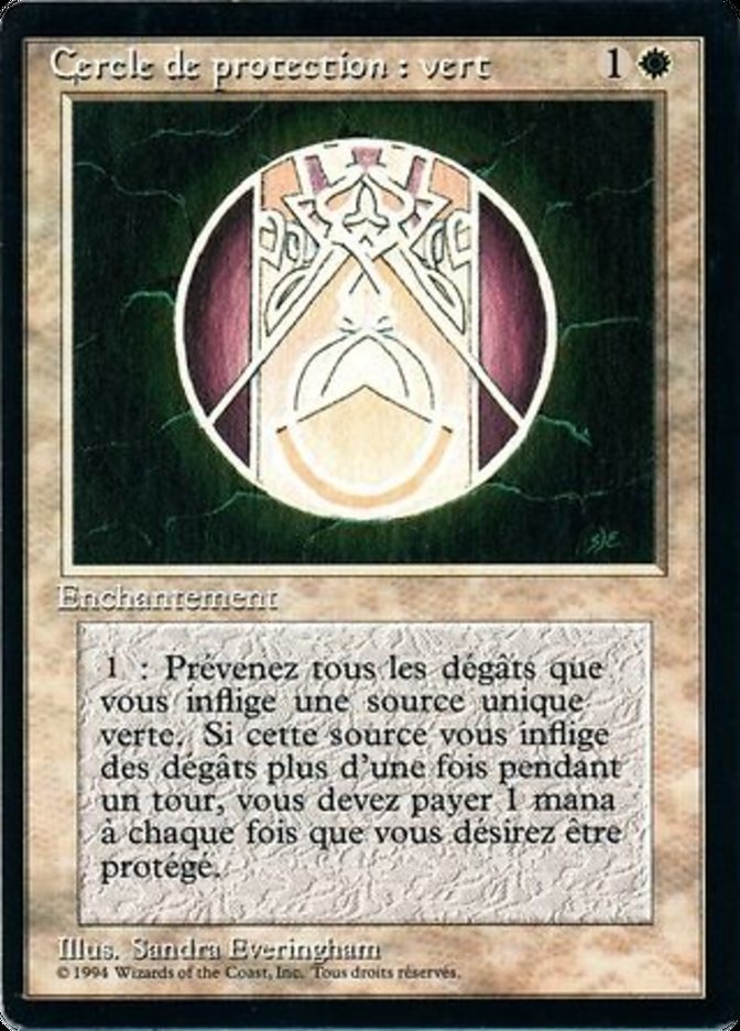 Circle of Protection: Green [Foreign Black Border] | Good Games Morley