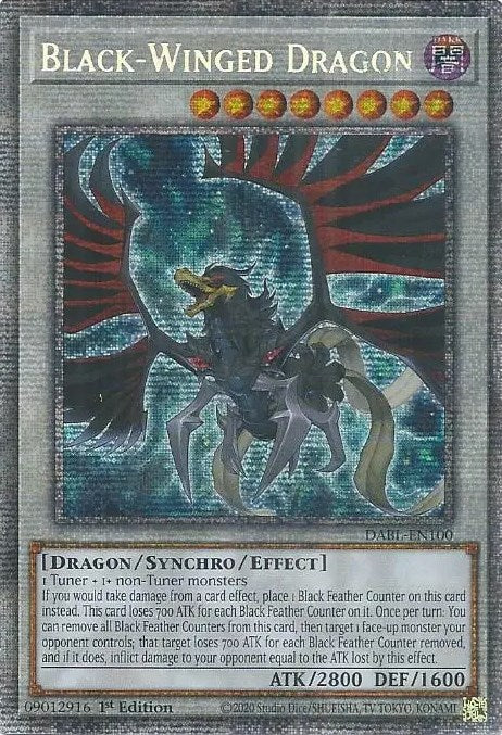 Black-Winged Dragon [DABL-EN100] Starlight Rare | Good Games Morley