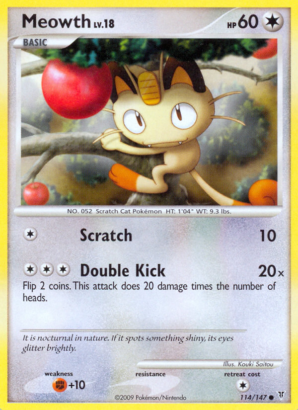 Meowth (114/147) [Platinum: Supreme Victors] | Good Games Morley