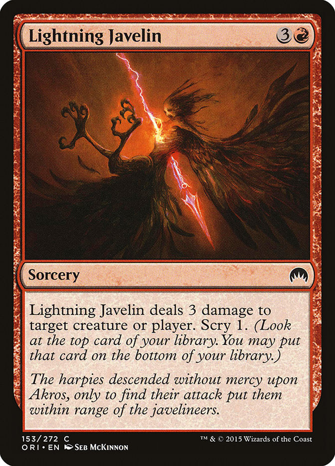 Lightning Javelin [Magic Origins] | Good Games Morley