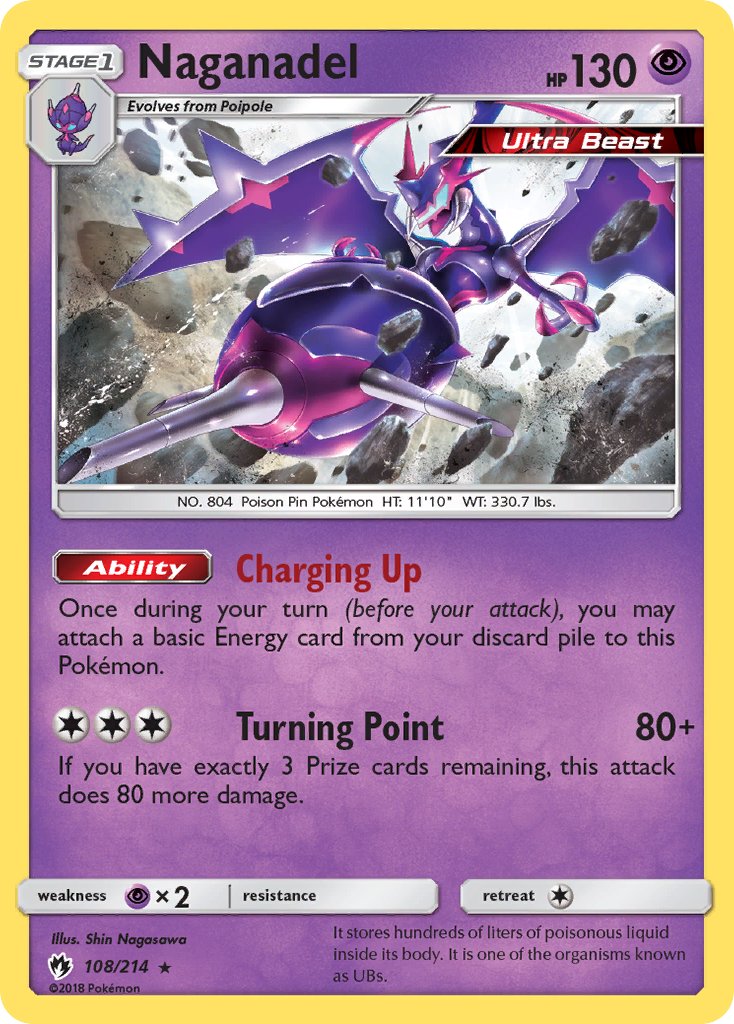 Naganadel(108/214) (Theme Deck Exclusive) [Sun & Moon: Lost Thunder] | Good Games Morley