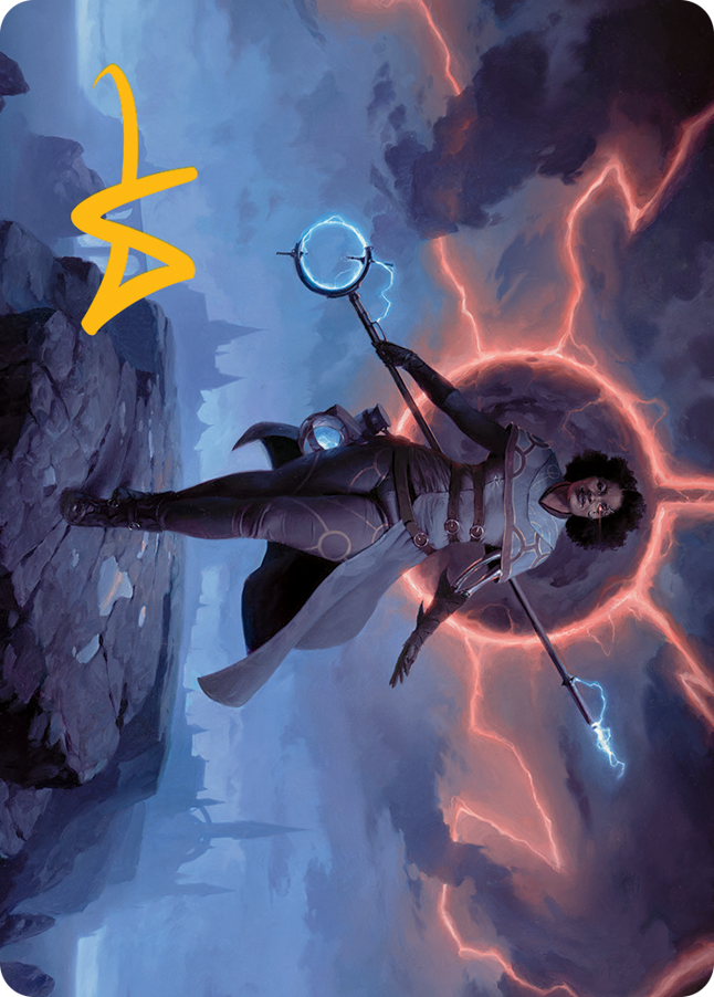 Rona, Herald of Invasion Art Card (Gold-Stamped Signature) [March of the Machine Art Series] | Good Games Morley